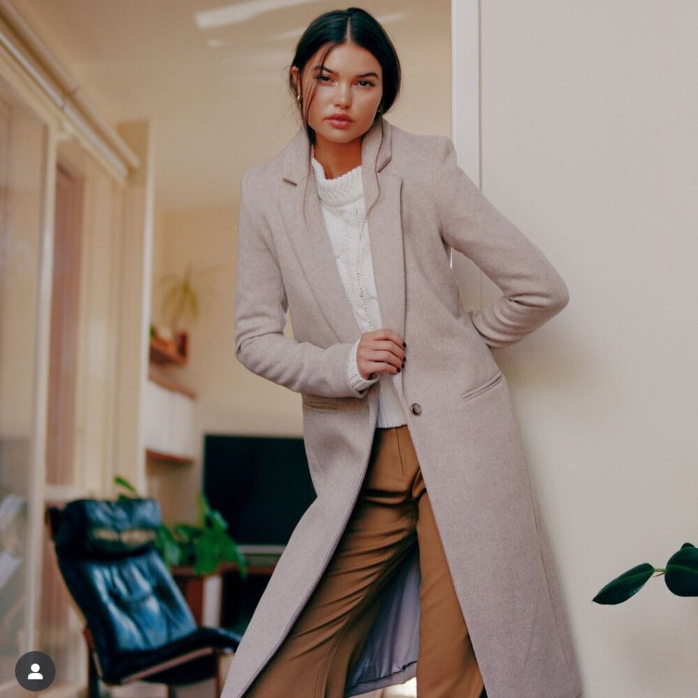 Bec + Bridge | Hailey Coat in Oatmeal - US Size 2